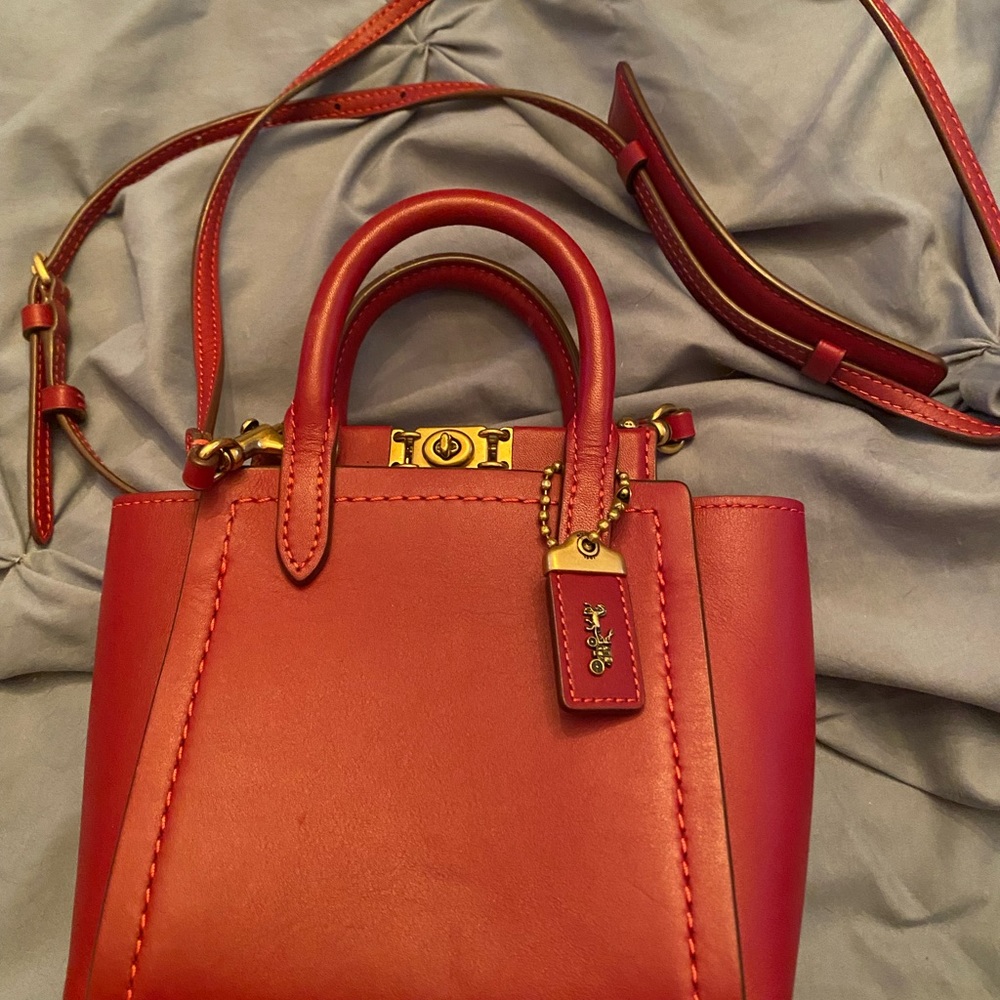 Coach Mini Red Troupe Handbag